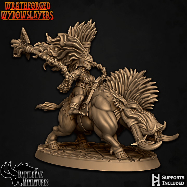 Wrathforged Wydowslayers, Battleboar Riders - Pack 1 (4 Variants Available) - Battle Yak