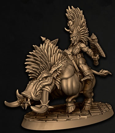Wrathforged Wydowslayers, Battleboar Riders - Pack 2 (4 Variants Available) - Battle Yak
