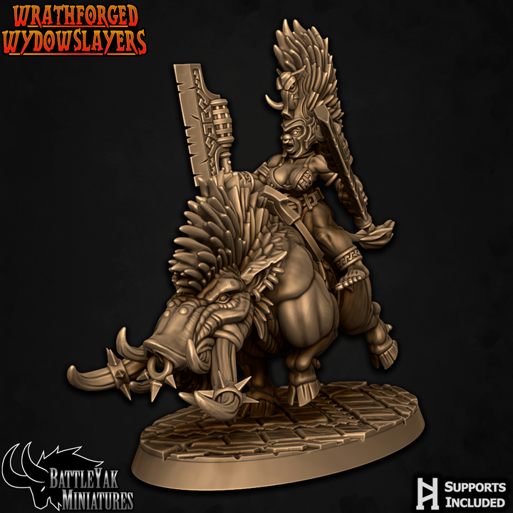 Wrathforged Wydowslayers, Battleboar Riders - Pack 1 (4 Variants Available) - Battle Yak