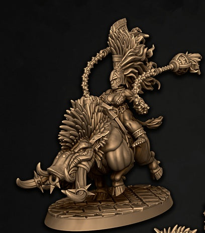 Wrathforged Wydowslayers, Battleboar Riders - Pack 2 (4 Variants Available) - Battle Yak