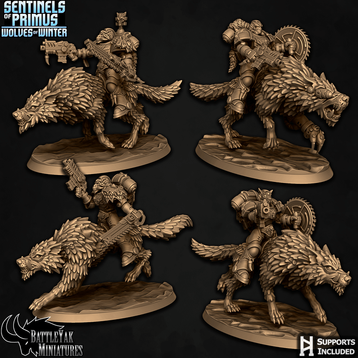 Wolves of Winter, Warfrost Battlewolf Riders (4 Variants Available) - Battle Yak