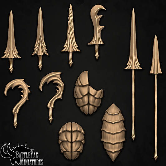 Broodhollow Weapons, Customisation Pack - 28mm Scale (11 Variants Available) - Battle Yak