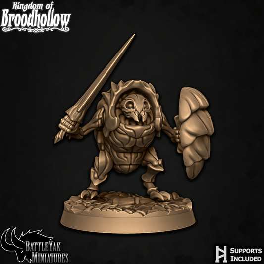 Broodknight Soldiers - Beetle Folk Warriors (7 Variants Available) - Battle Yak
