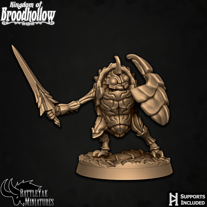 Broodknight Soldiers - Beetle Folk Warriors (7 Variants Available) - Battle Yak