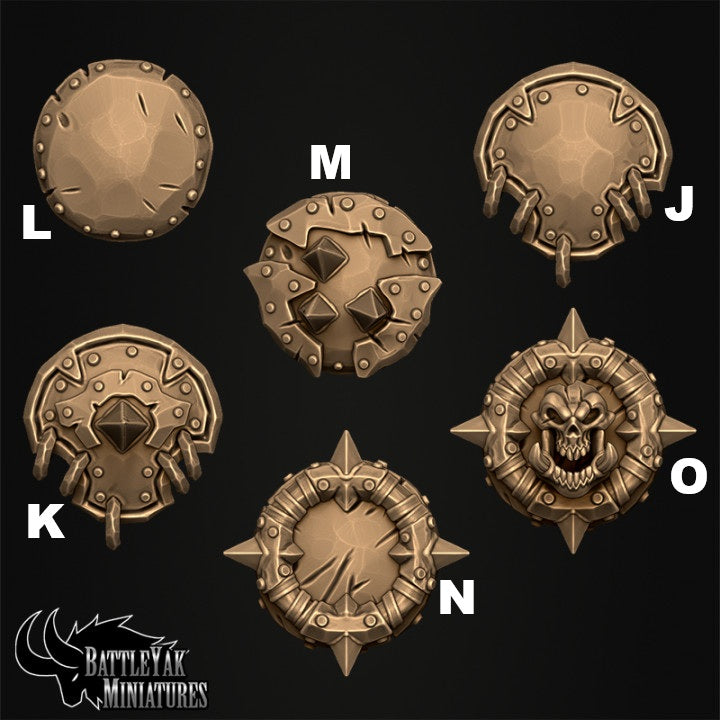 Gormolgoth Gear, Ogre Weapons Customisation Pack - 32mm Scale (15 Variants Available) - Battle Yak