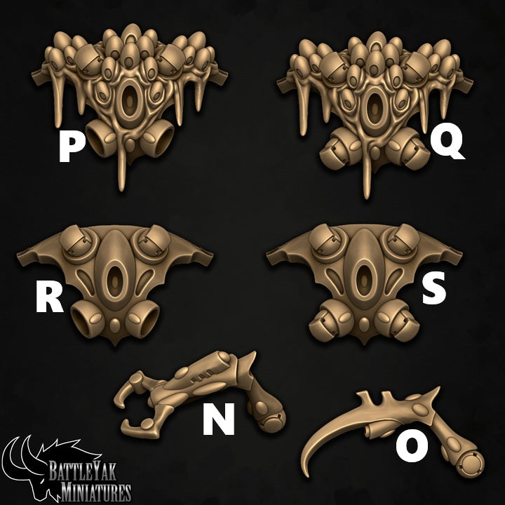 Strand Walkers, Cosmic Crabs Soldiers Customisation Pack - 32mm Scale (19 Variants Available) - Battle Yak