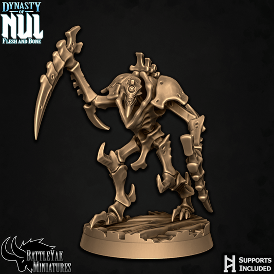 Dynasty of Nul Flayerfiends - Bone Construct Soldiers, Crypt Squad (6 Variants Available) - Battle Yak
