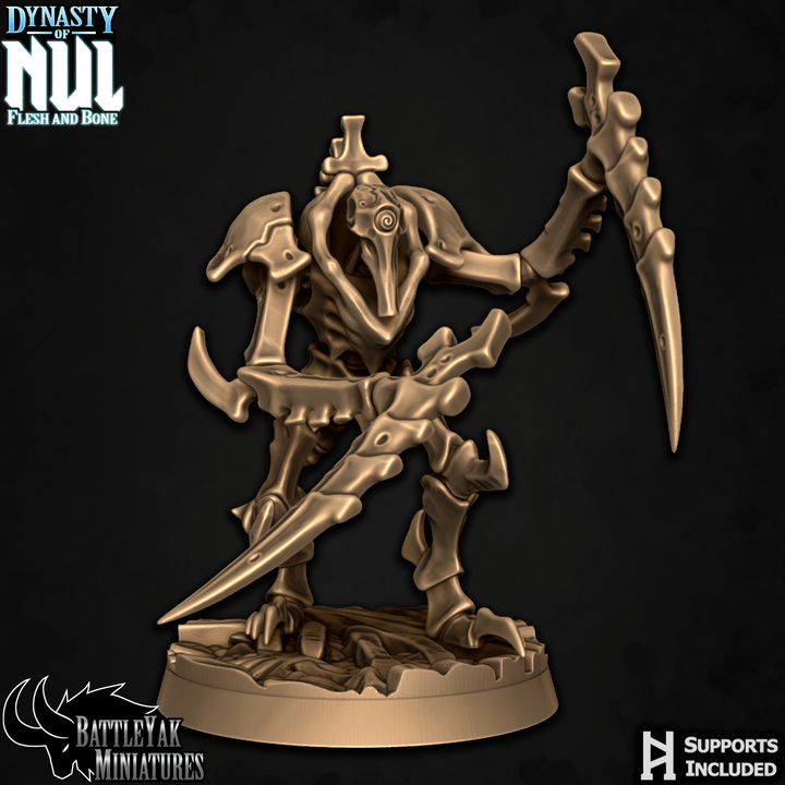 Dynasty of Nul Flayerfiends - Bone Construct Soldiers, Crypt Squad (6 Variants Available) - Battle Yak