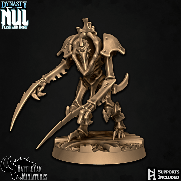 Dynasty of Nul Flayerfiends - Bone Construct Soldiers, Crypt Squad (6 Variants Available) - Battle Yak