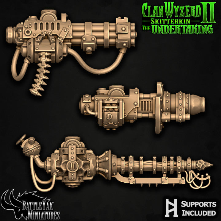 Skitterkin Undertaking Weapons, Ratfolk Customisation Pack - 28mm Scale (10 Variants Available) - Battle Yak
