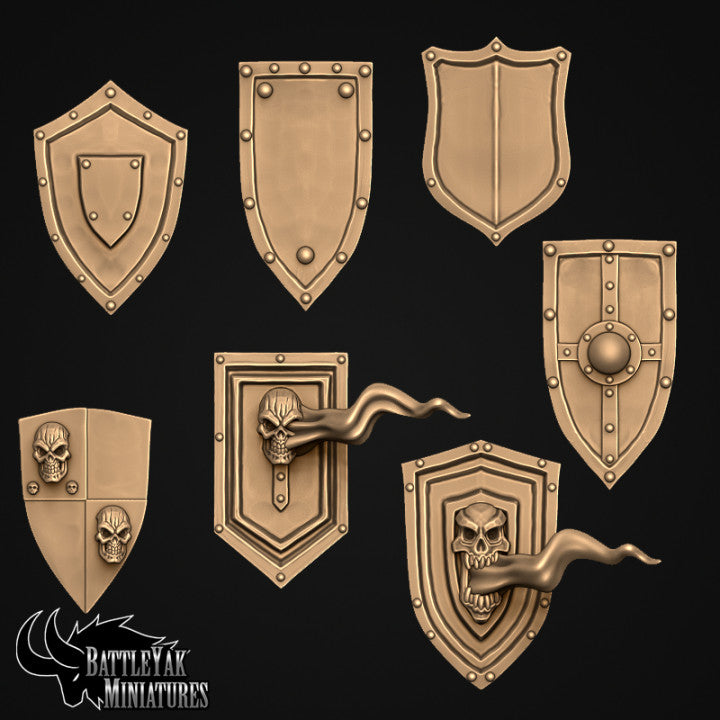 Knights of Necronnia Weapons, Undead Knight Customisation Pack - 28mm Scale (26 Variants Available) - Battle Yak