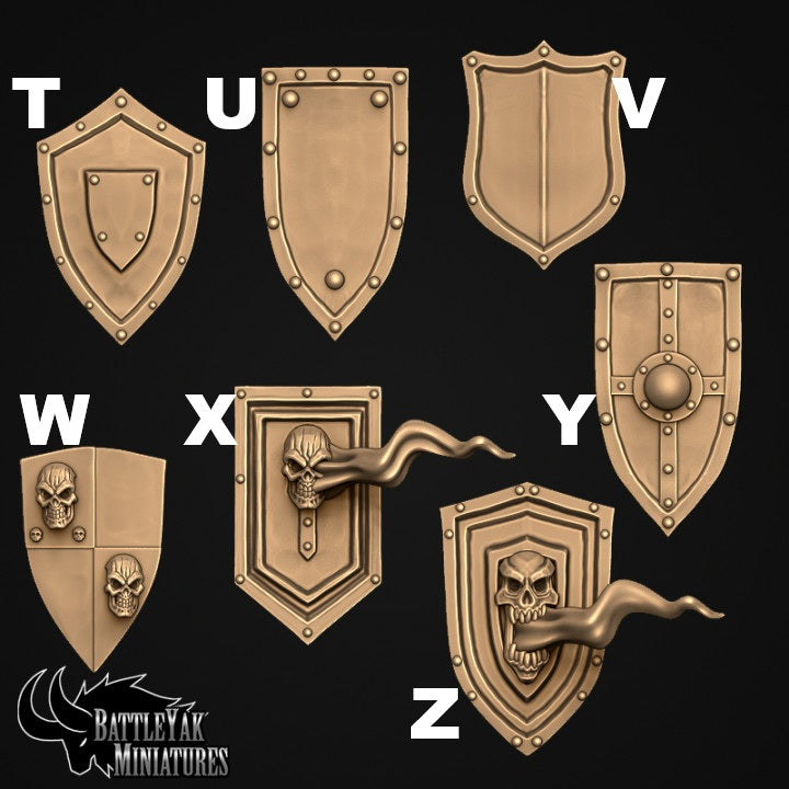 Knights of Necronnia Weapons, Undead Knight Customisation Pack - 28mm Scale (26 Variants Available) - Battle Yak