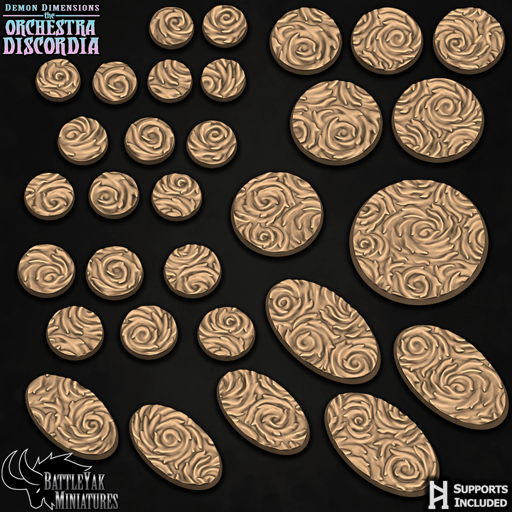 Discordant Flame Bases - Celestial Fire Base Set (31 Variants Available) - Battle Yak