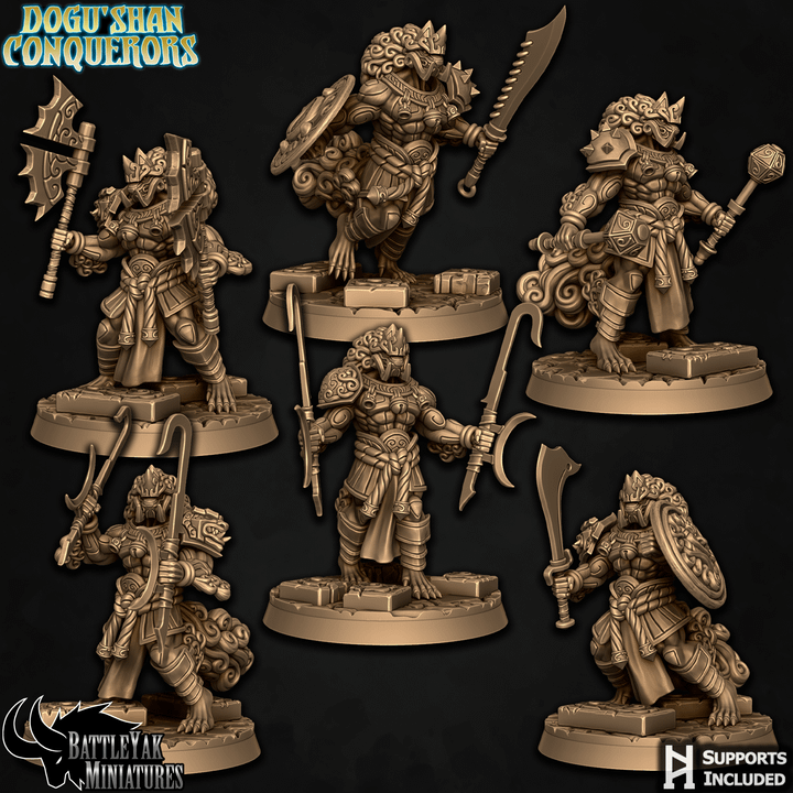 Dogu Shan Conquerors, Guardian Dog Folk Warriors - Set 2 (6 Variants Available) - Battle Yak