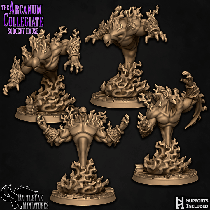 Fire Elementals (4 Variants Available) - Battle Yak