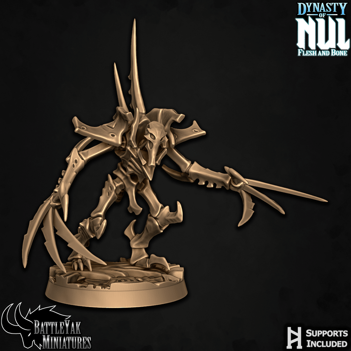 Dynasty of Nul Flayerfiends - Bone Construct Soldiers, Bone Squad (6 Variants Available) - Battle Yak