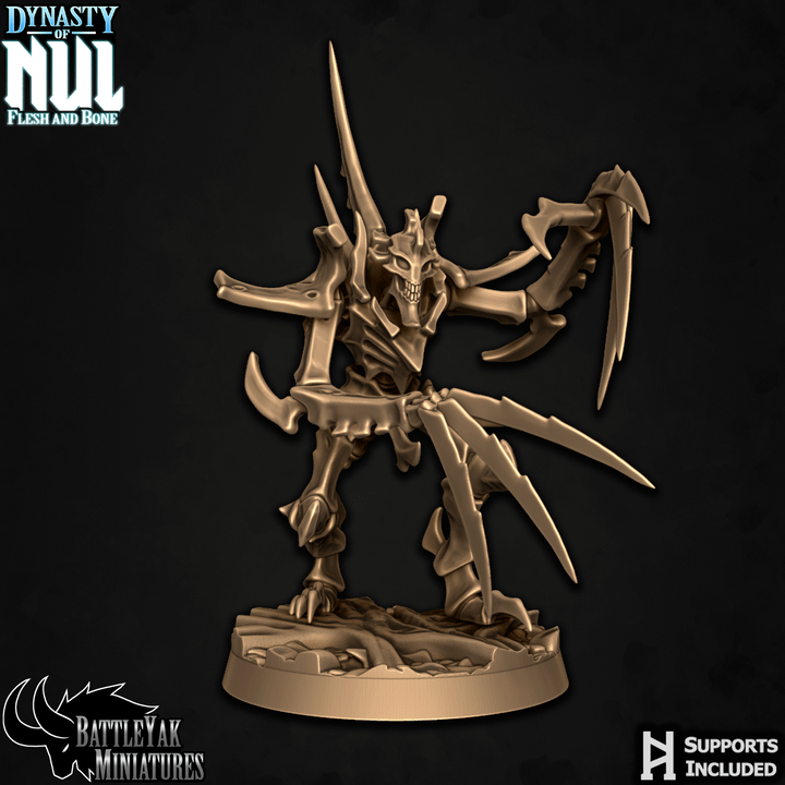 Dynasty of Nul Flayerfiends - Bone Construct Soldiers, Bone Squad (6 Variants Available) - Battle Yak