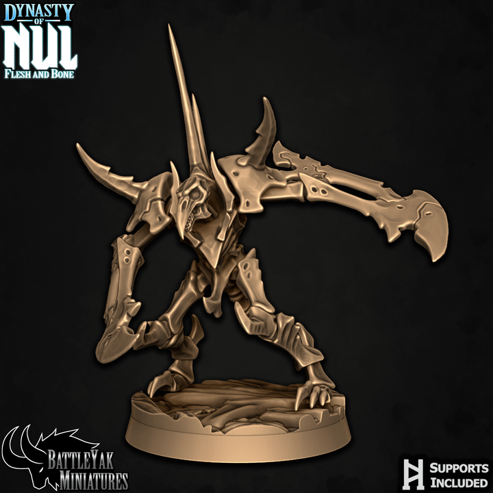 Dynasty of Nul Flayerfiends - Bone Construct Soldiers, Bone Squad (6 Variants Available) - Battle Yak