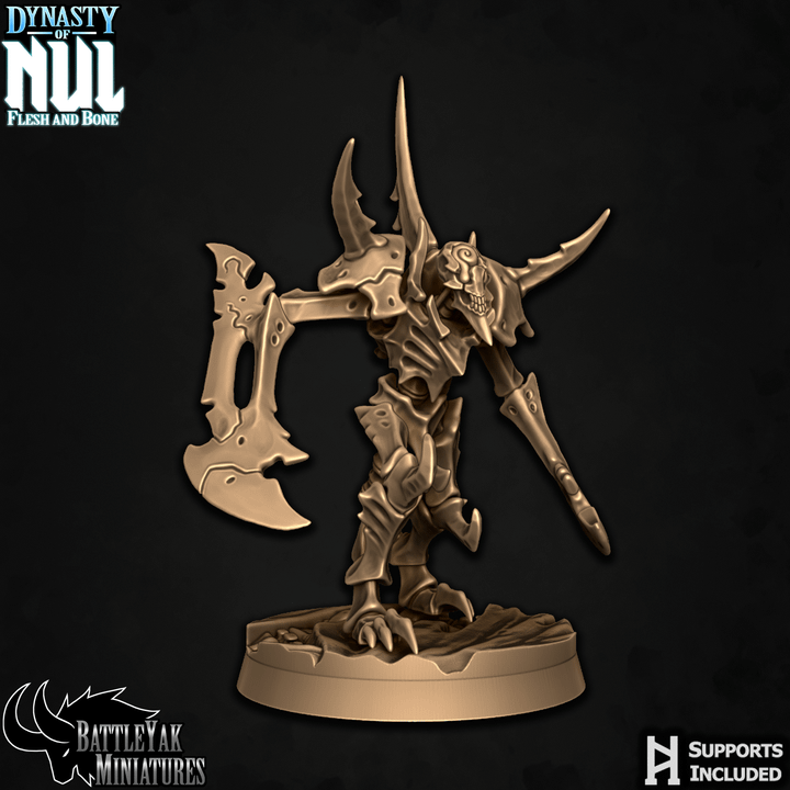 Dynasty of Nul Flayerfiends - Bone Construct Soldiers, Bone Squad (6 Variants Available) - Battle Yak