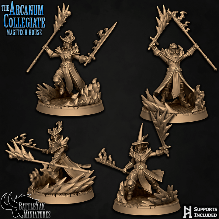Magitech Frostfires, Fire and Frost Wizards (4 Variants Available) - Battle Yak