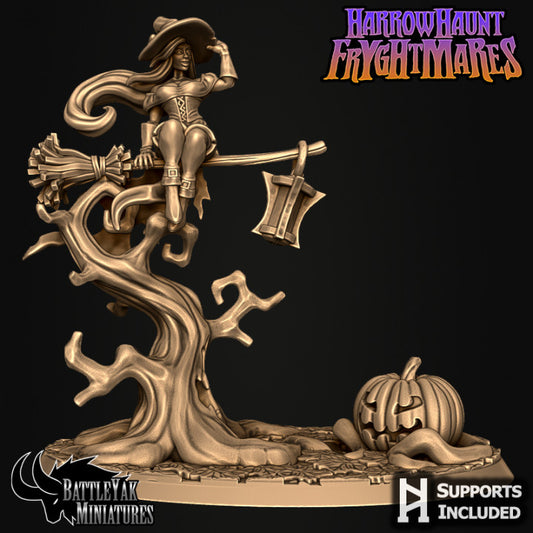 Harrowhaunt Fryghtmares, Fryghtwitch - Halloween Witch Pinup - Battle Yak