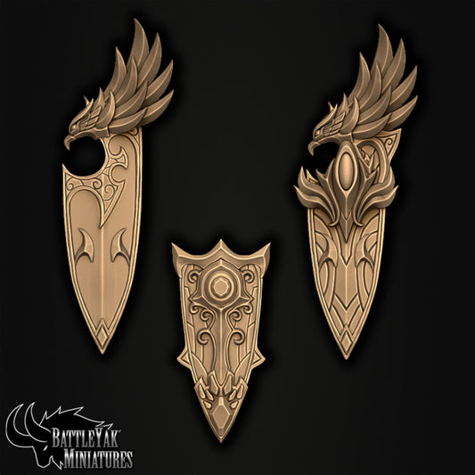 Bloodborn Eldarch Weapons and Gear, Noble Elf Customisation Pack - 28mm Scale (10 Variants Available) - Battle Yak