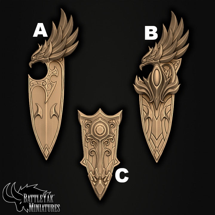 Bloodborn Eldarch Weapons and Gear, Noble Elf Customisation Pack - 28mm Scale (10 Variants Available) - Battle Yak