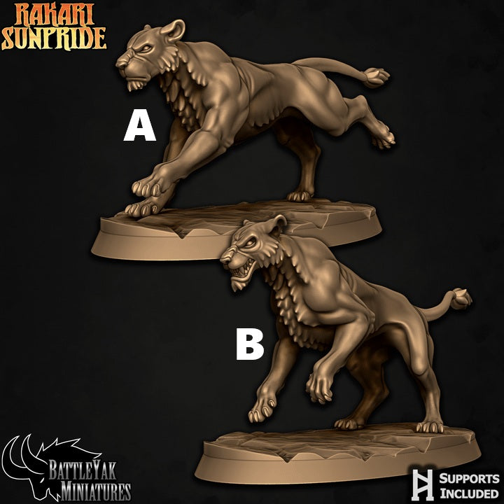 Simbari Huntresses, Lioness Pack (4 Variants Available) - Battle Yak