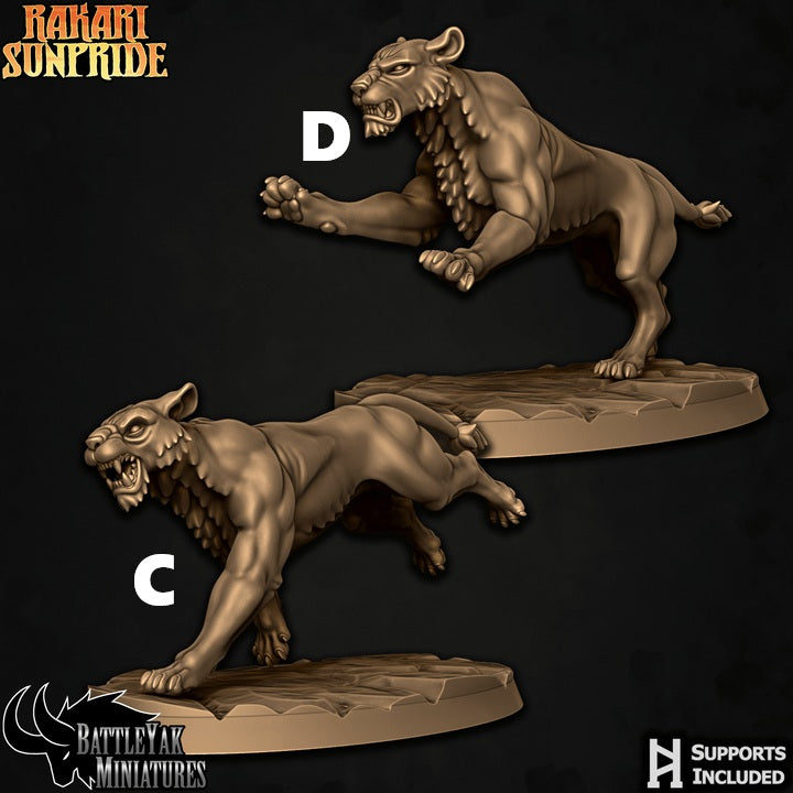 Simbari Huntresses, Lioness Pack (4 Variants Available) - Battle Yak