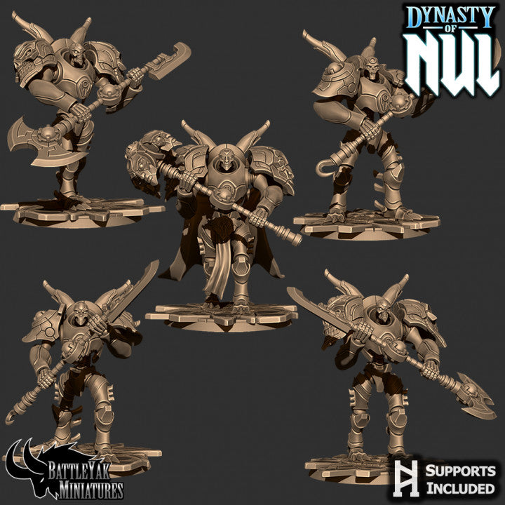 Dynasty of Nul Immortals - Undead Construct Warriors (5 Variants Available) - Battle Yak