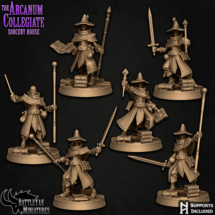 Arcanum Collegiate Battlemages (6 Variants Available) - Battle Yak