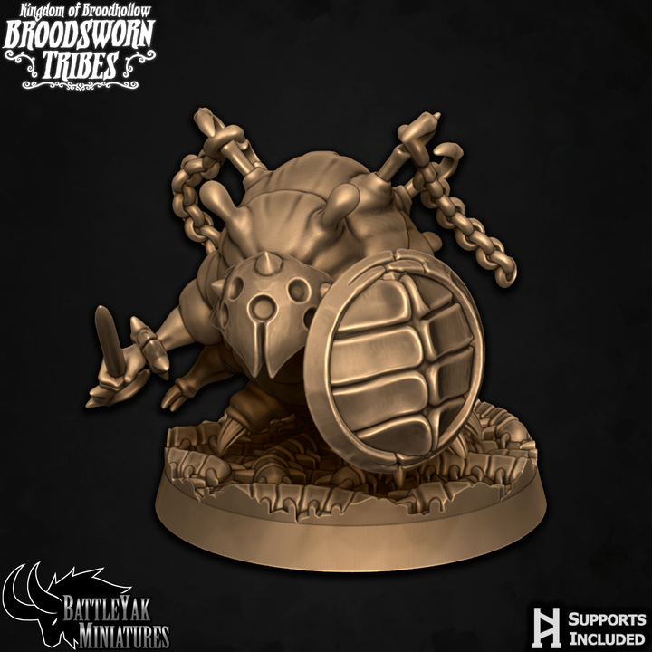 Grubberdrudge Maggots, Chained - Beetle Folk Cannon Fodder (6 Variants Available) - Battle Yak
