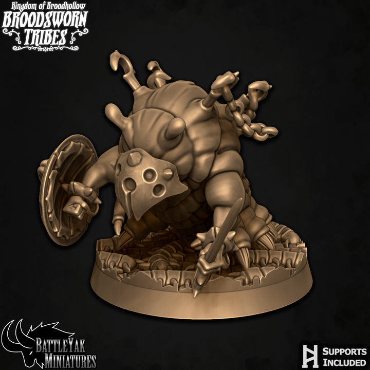 Grubberdrudge Maggots, Chained - Beetle Folk Cannon Fodder (6 Variants Available) - Battle Yak