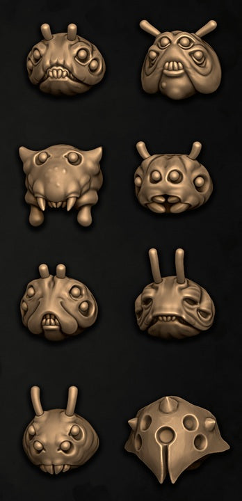 Grubberdrudge Maggot Heads, Customisation Pack (8 Variants Available) - Battle Yak