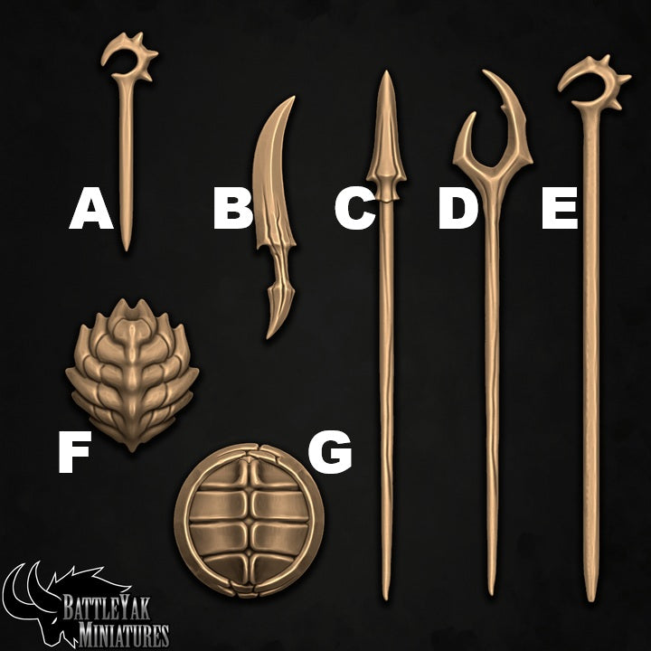 Maggot Weapons, Insect Folk Customisation Pack (7 Variants Available) - Battle Yak