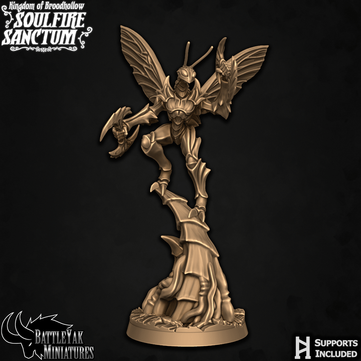 Mantisant Flying Vespids - Mantis Folk Warriors (6 Variants Available) - Battle Yak