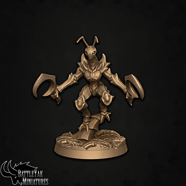 Mantisant Vespids - Mantis Folk Warriors (6 Variants Available) - Battle Yak