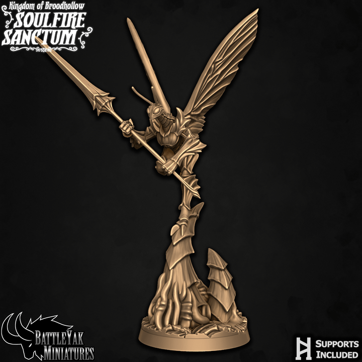 Mantisant Flying Vespids - Mantis Folk Warriors (6 Variants Available) - Battle Yak