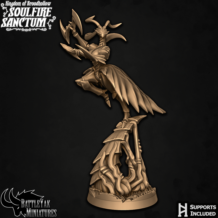 Mantisant Scardancer, Praying Mantis-Folk Pinup (2 Variants Available) - Battle Yak