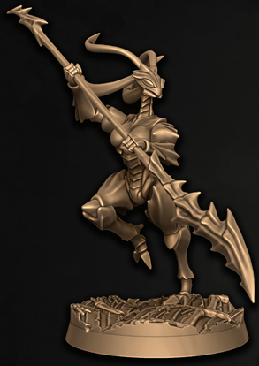 Mantisant Scardancer, Praying Mantis-Folk Pinup (2 Variants Available) - Battle Yak