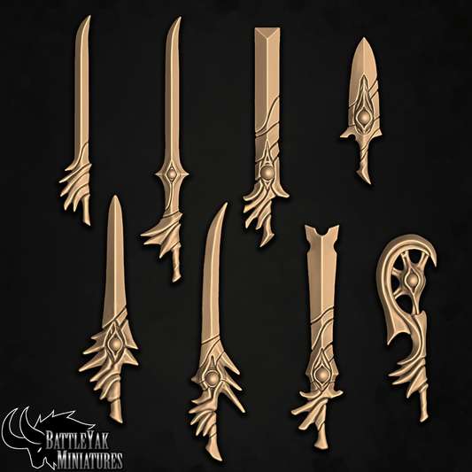 Seven Heavens Omenchoir, Extoller Celestial Weapons, Customisation Pack - 28mm Scale (14 Variants Available) - Battle Yak