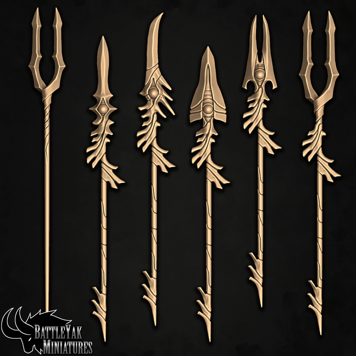 Seven Heavens Omenchoir, Extoller Celestial Weapons, Customisation Pack - 32mm Scale (14 Variants Available) - Battle Yak
