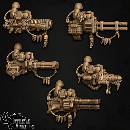 Sentinel Paladins Heavy Guns, Wolves of Winter Customisation Pack - 28mm Scale (5 Variants Available) - Battle Yak