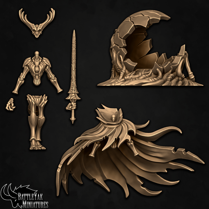 Pale Knight, Cloaked Insectoid Hero (2 Variants Available) - Battle Yak