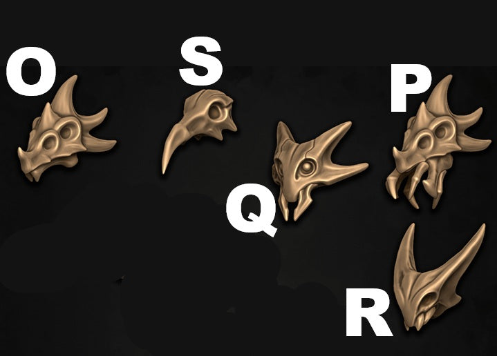 Soulfire Sanctum Heads, Insect Folk Customisation Pack - 28mm Scale (19 Variants Available) - Battle Yak