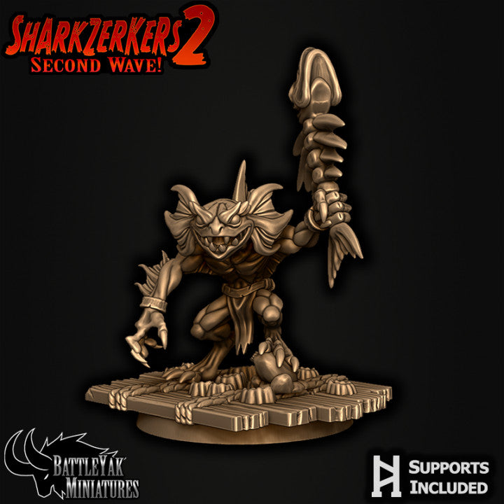 Sharkzerkers, Piranaka Ripjaw Pack - Fishfolk Fighters (6 Variants Available) - Battle Yak