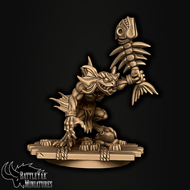Sharkzerkers, Piranaka Ripjaw Pack - Fishfolk Fighters (6 Variants Available) - Battle Yak