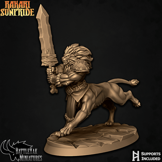 Rakari Sunpride, Simbari Prideblood - Lion Centaurs (4 Variants Available) - Battle Yak