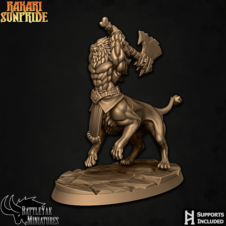 Rakari Sunpride, Simbari Prideblood - Lion Centaurs (4 Variants Available) - Battle Yak