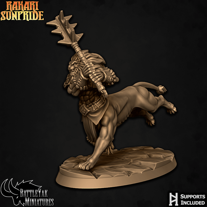 Rakari Sunpride, Simbari Prideblood - Lion Centaurs (4 Variants Available) - Battle Yak